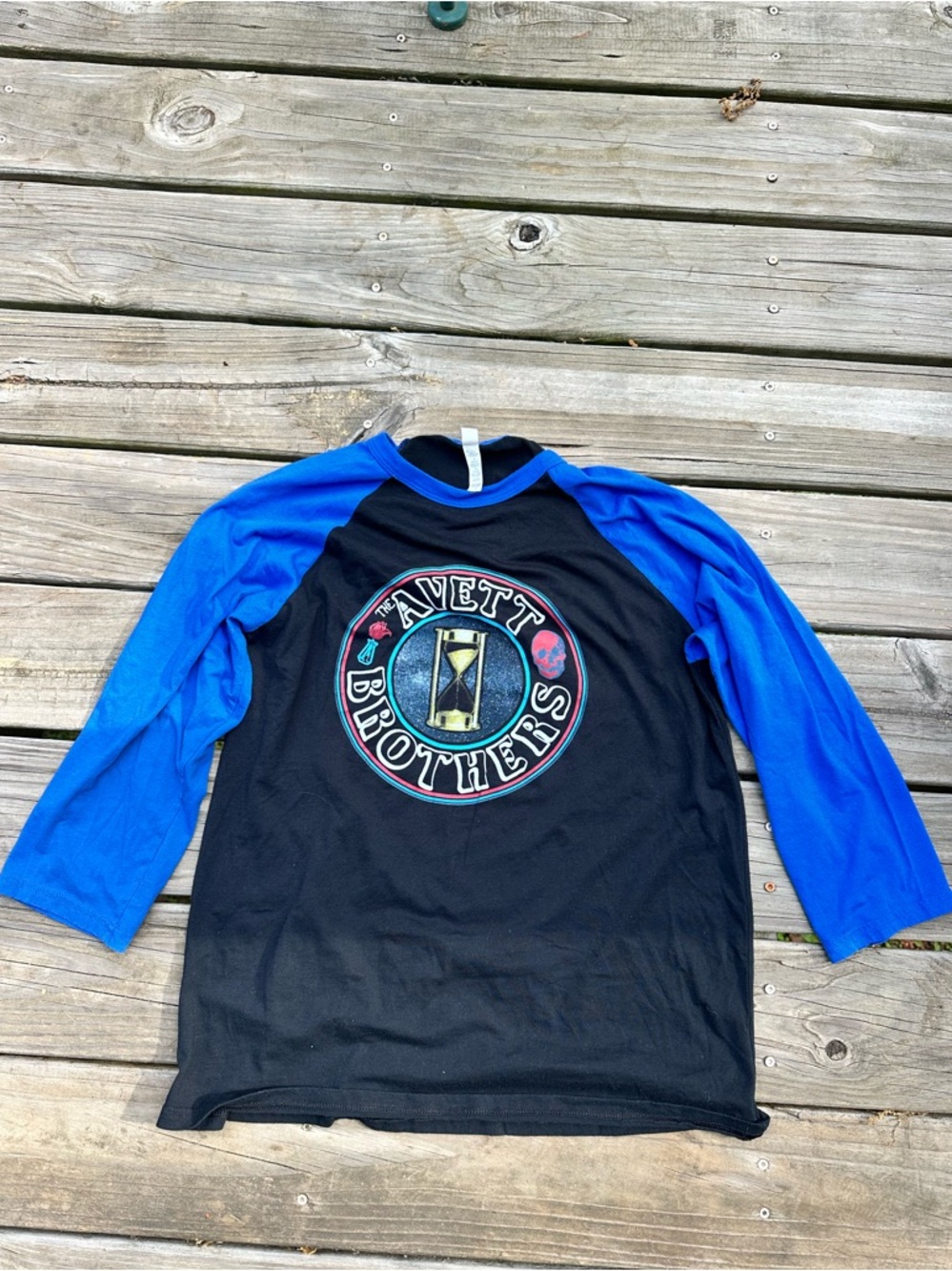 The Avett Brothers tour t-shirt raglan sleeve shirt Women's Large